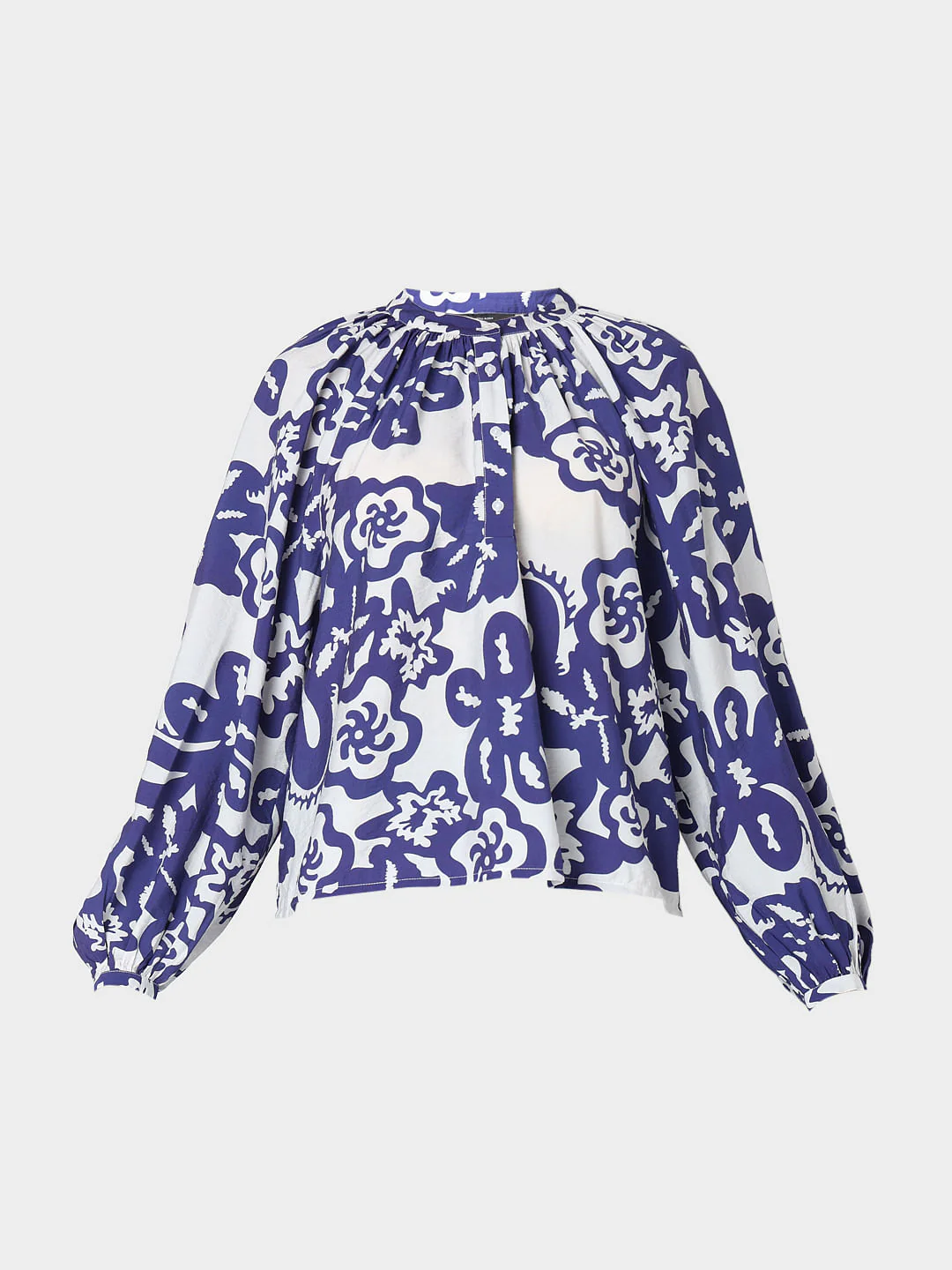 Navy Blue Printed Top - Image 7