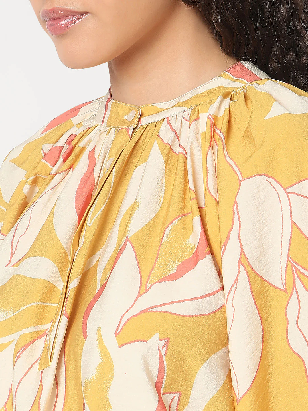 Yellow Printed Top - Image 8