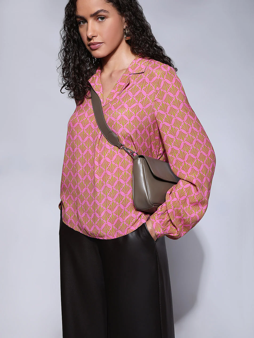 Pink Printed Shirt