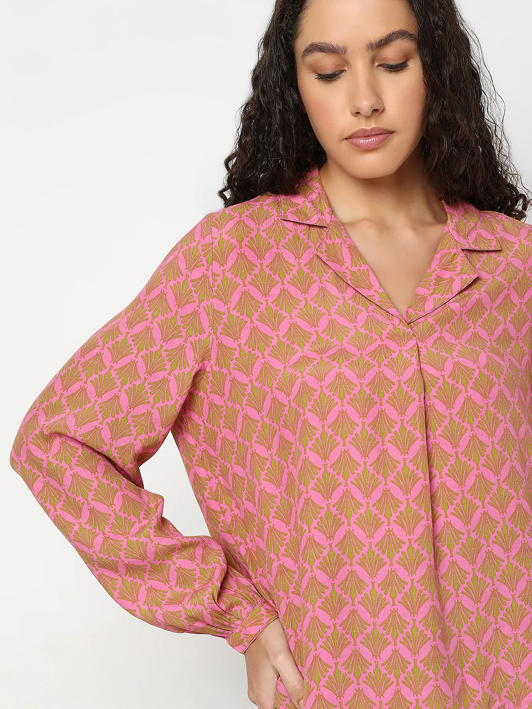 Pink Printed Shirt - Image 6