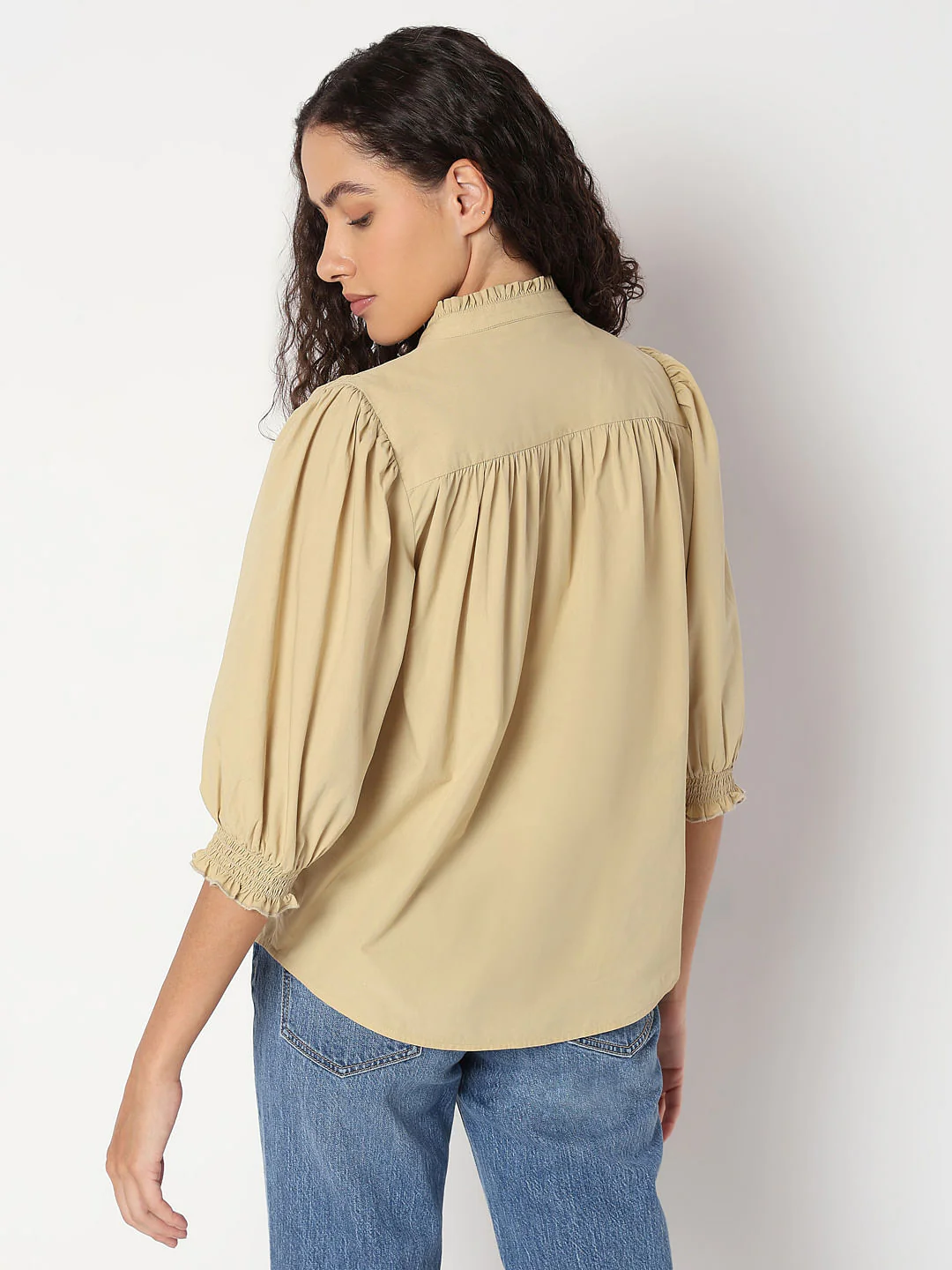 Beige Cotton Top - Image 4