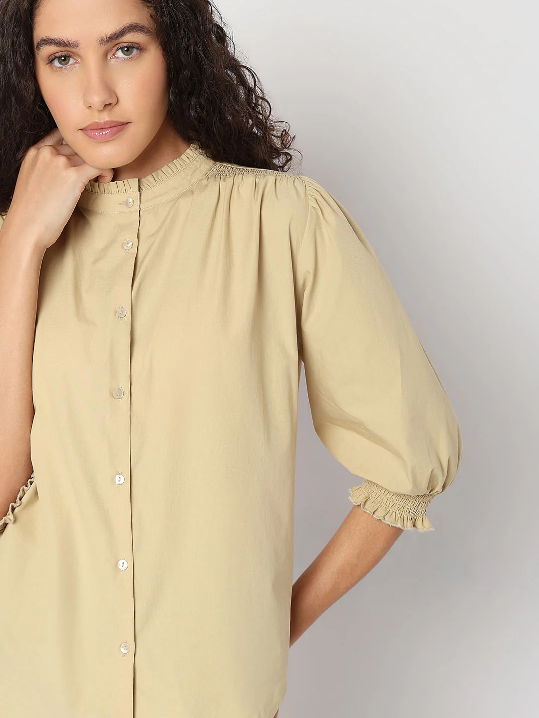 Beige Cotton Top - Image 6