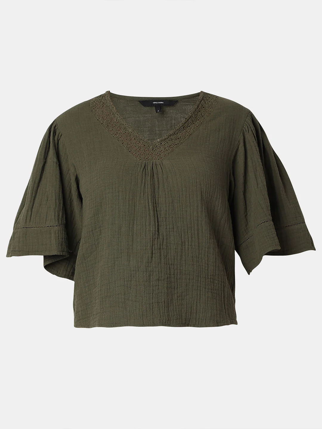 Moss Green Cotton Top - Image 7