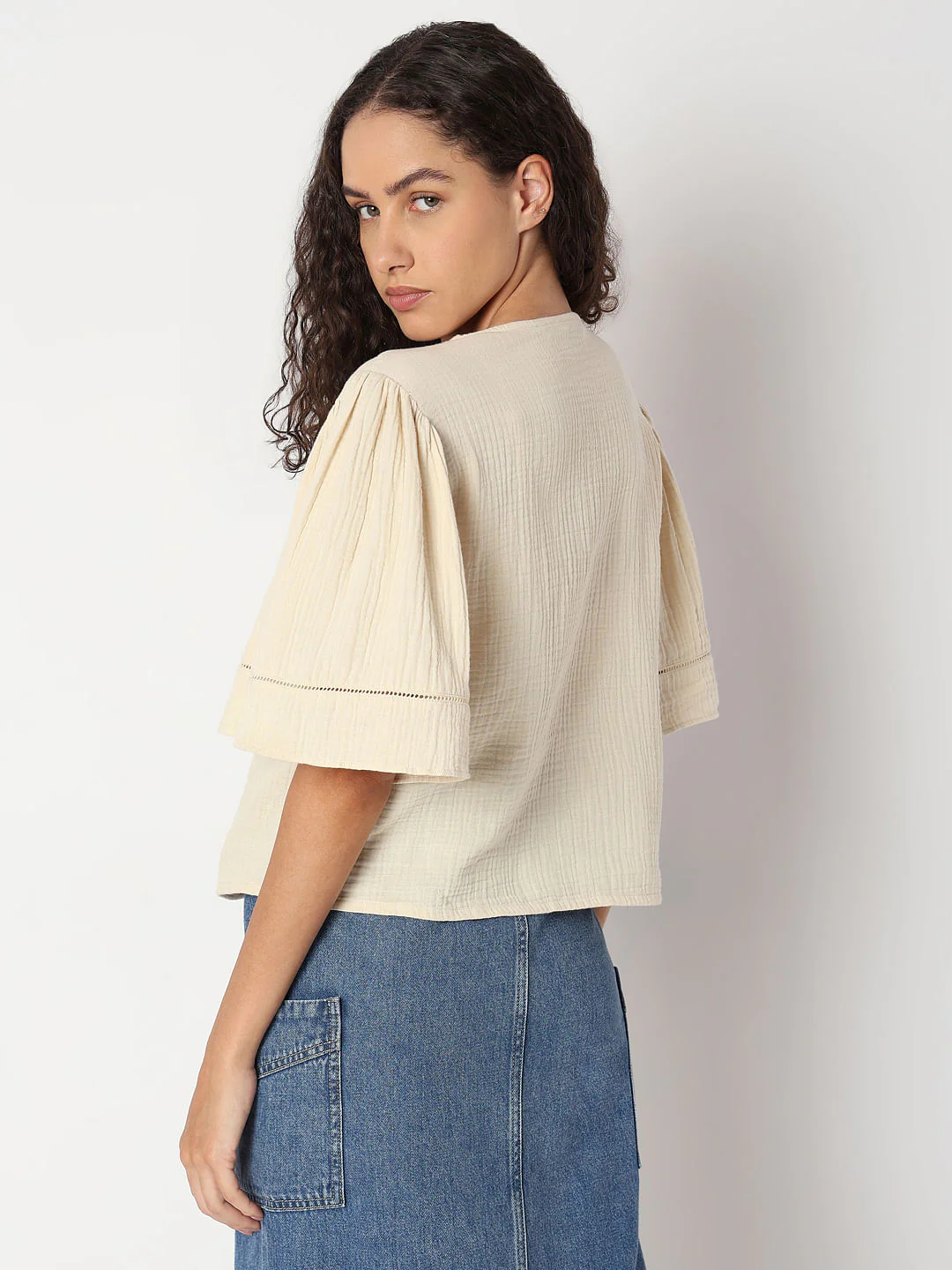 Beige Cotton Top - Image 4