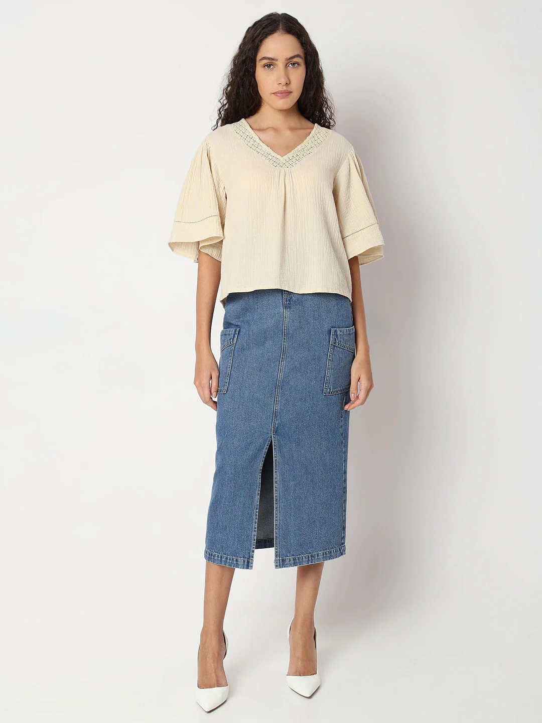 Beige Cotton Top - Image 5