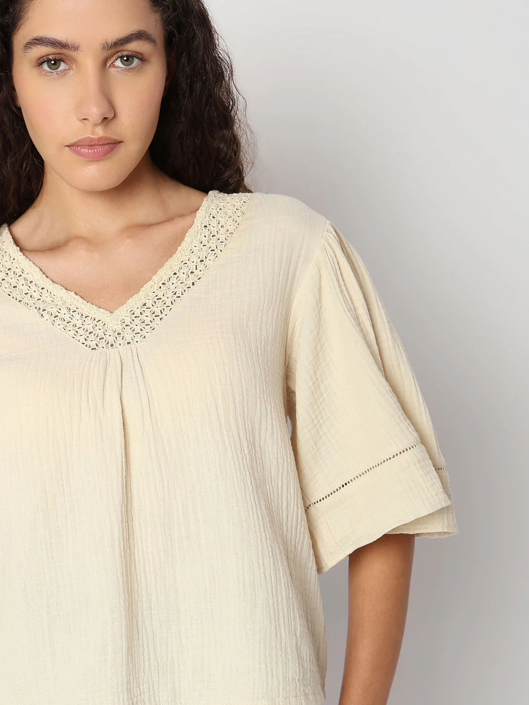 Beige Cotton Top - Image 6