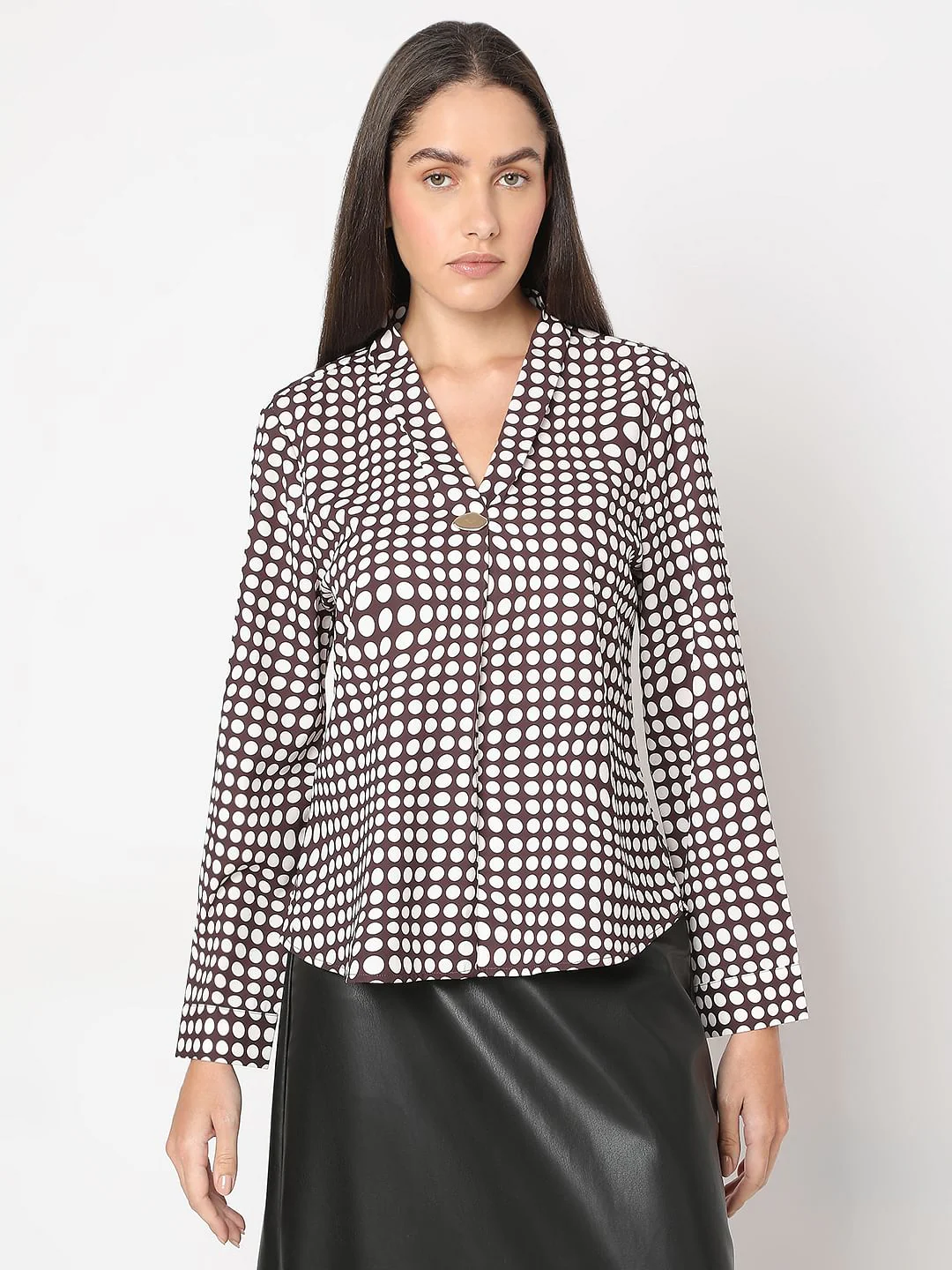 Brown Polka Dot Top - Image 2