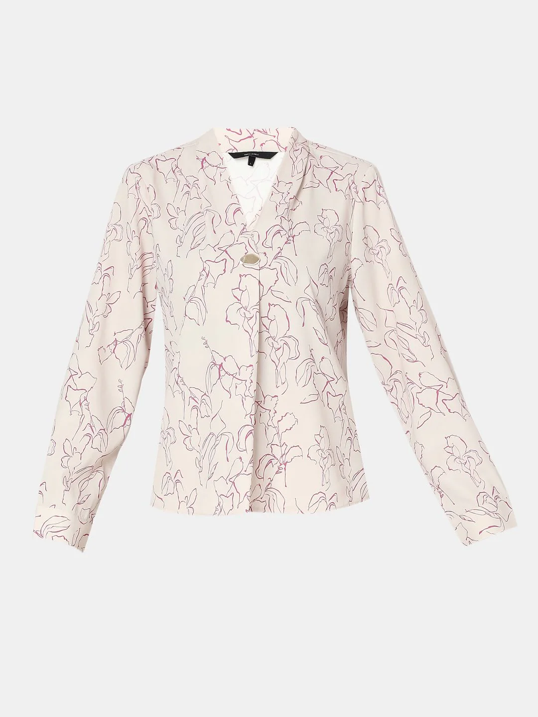 Beige Floral Print Top - Image 7