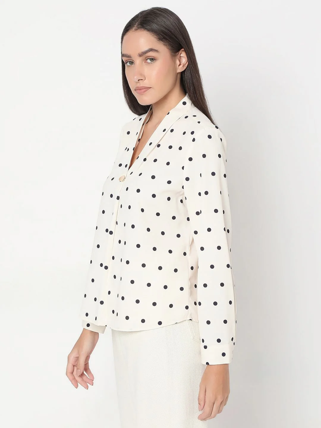 White Polka Dot Top - Image 3