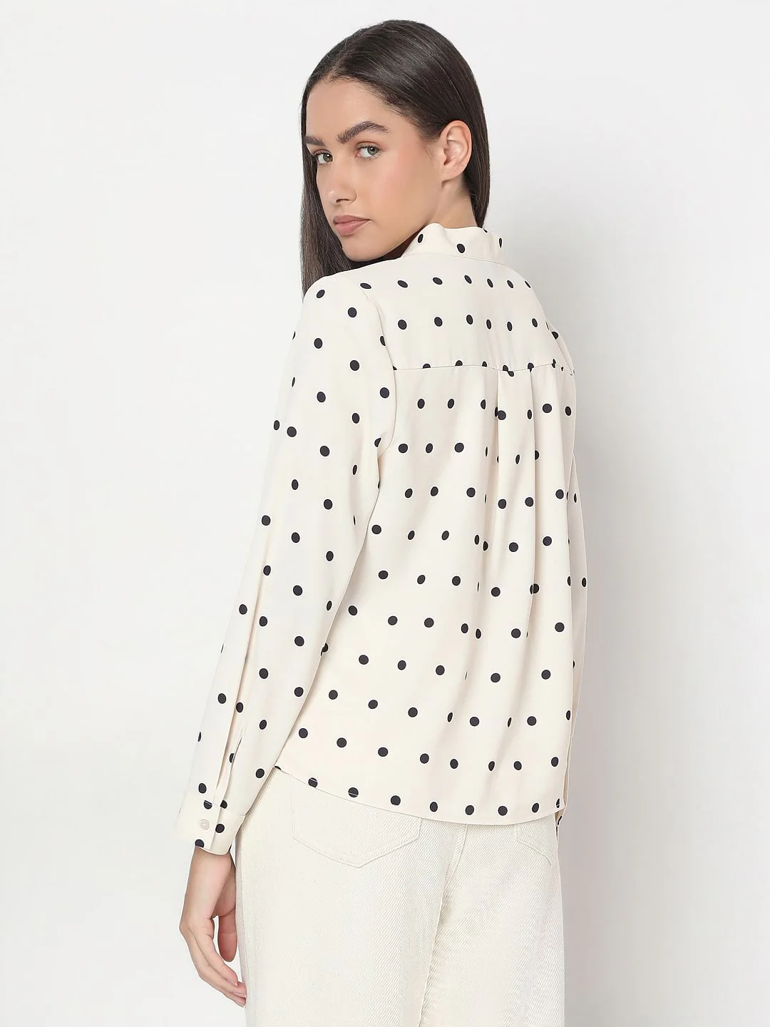 White Polka Dot Top - Image 4