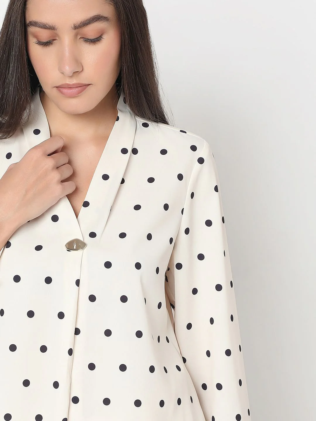 White Polka Dot Top - Image 6