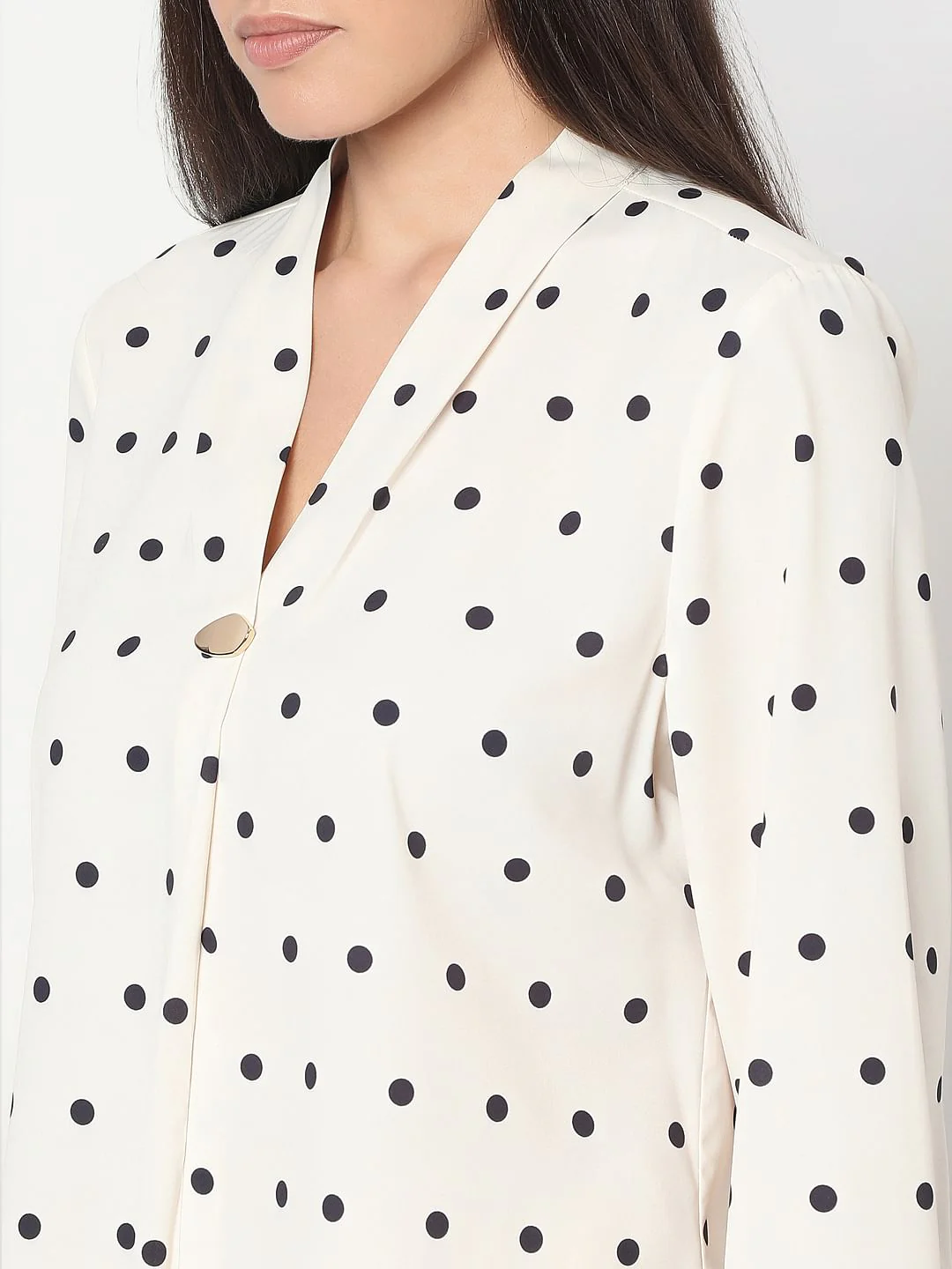 White Polka Dot Top - Image 8