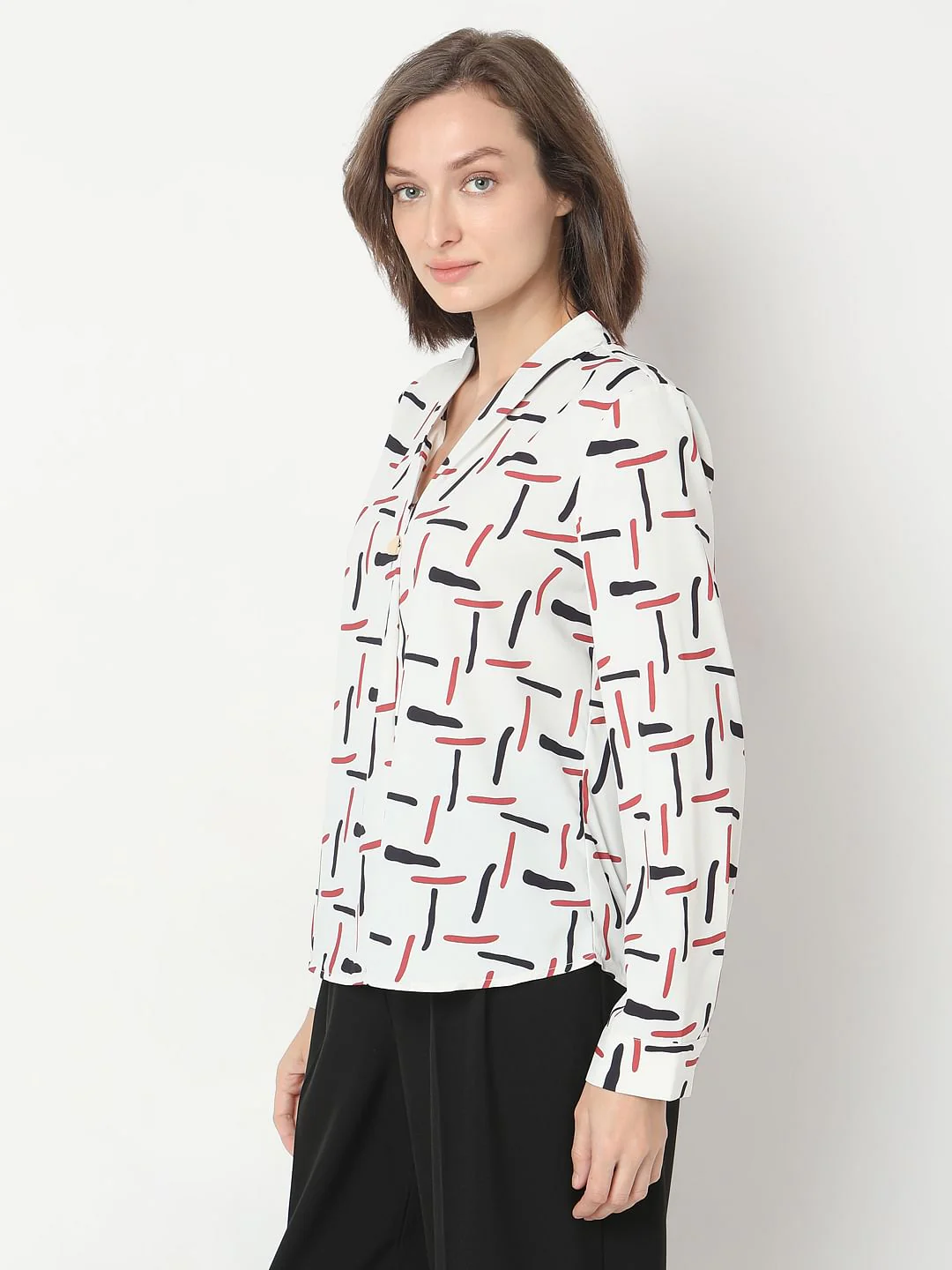 White Printed Top - Image 3