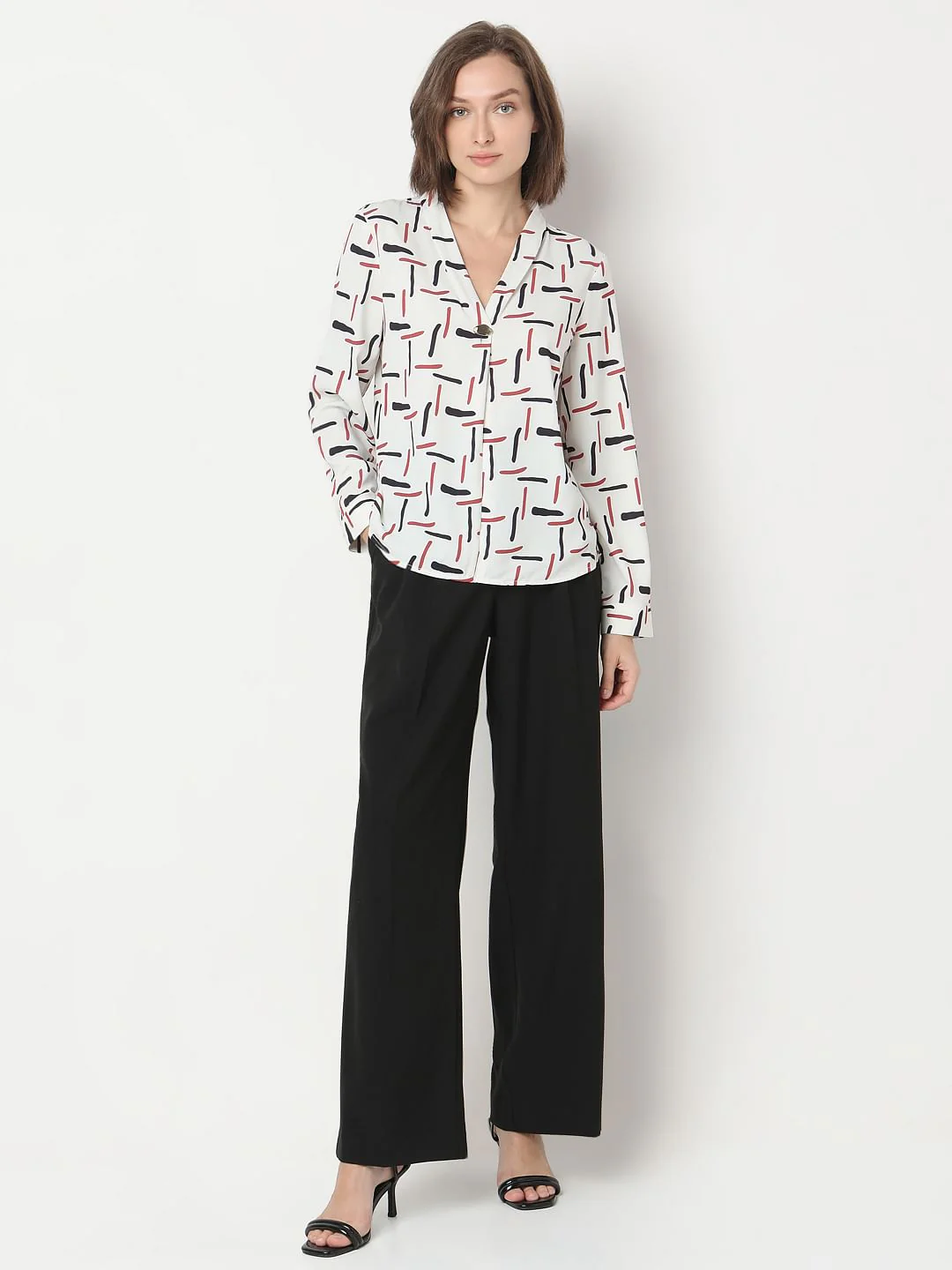 White Printed Top - Image 5