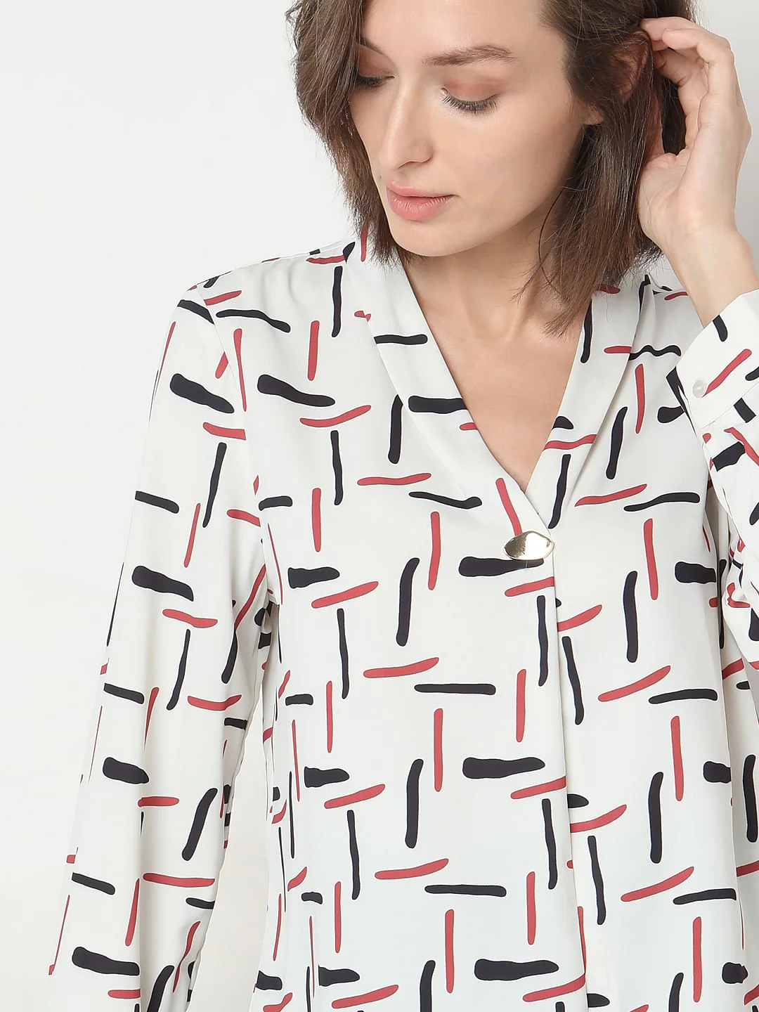 White Printed Top - Image 6
