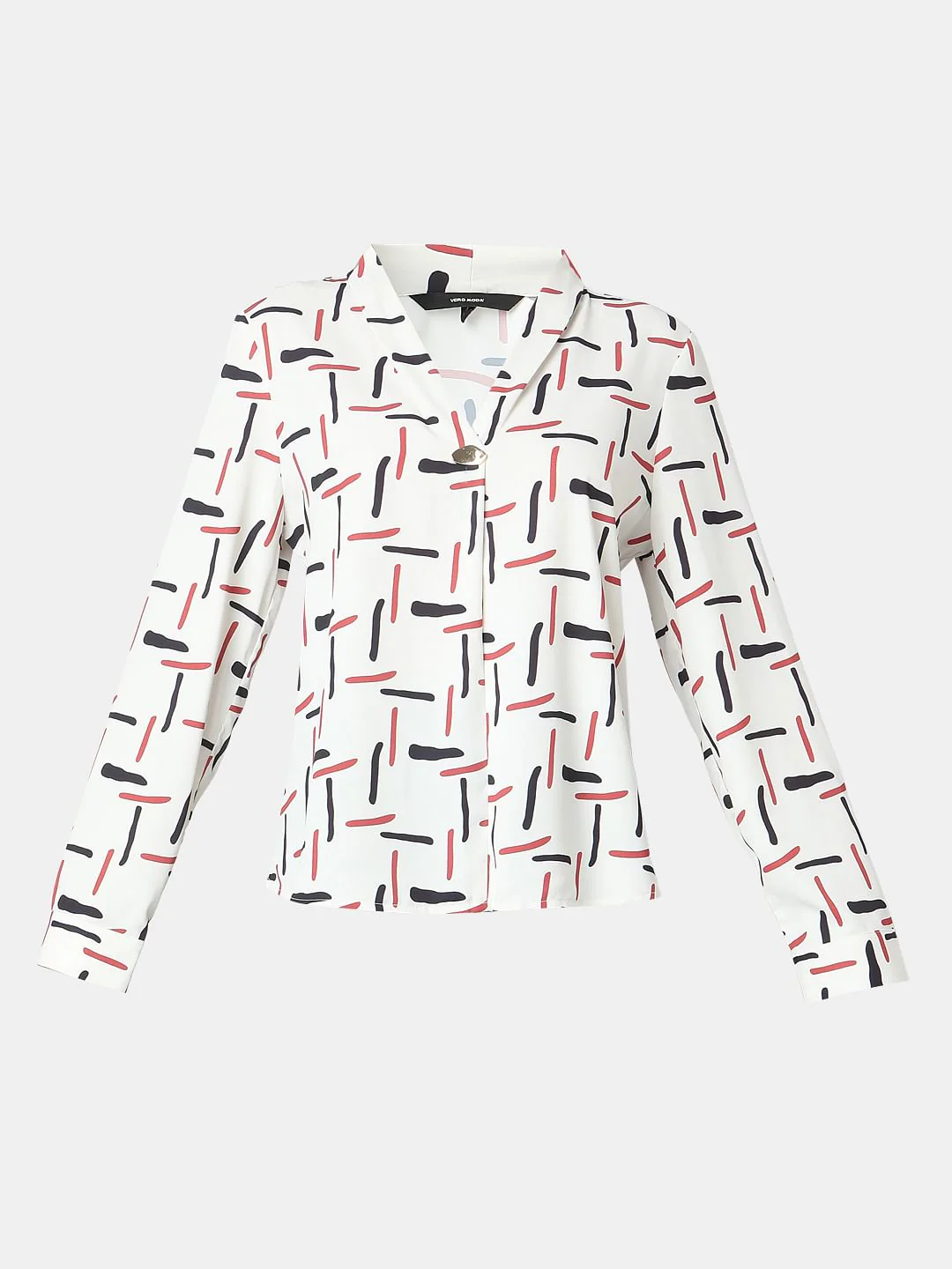 White Printed Top - Image 7