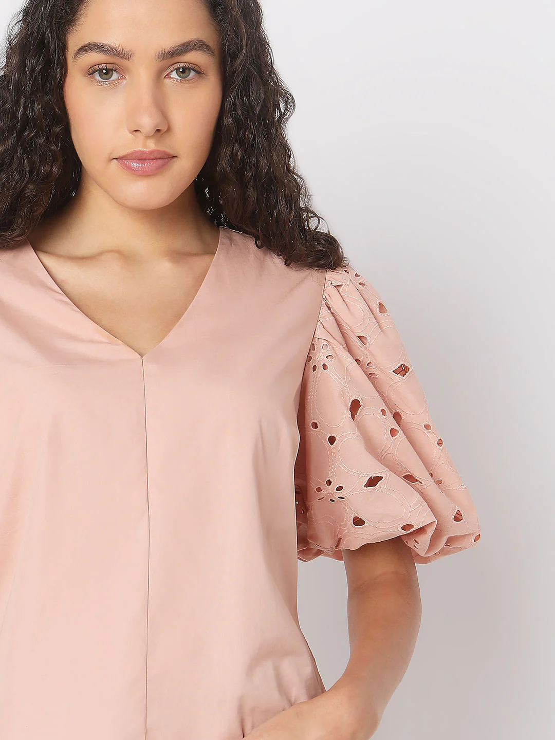 Dusty Pink Schiffli Top - Image 6