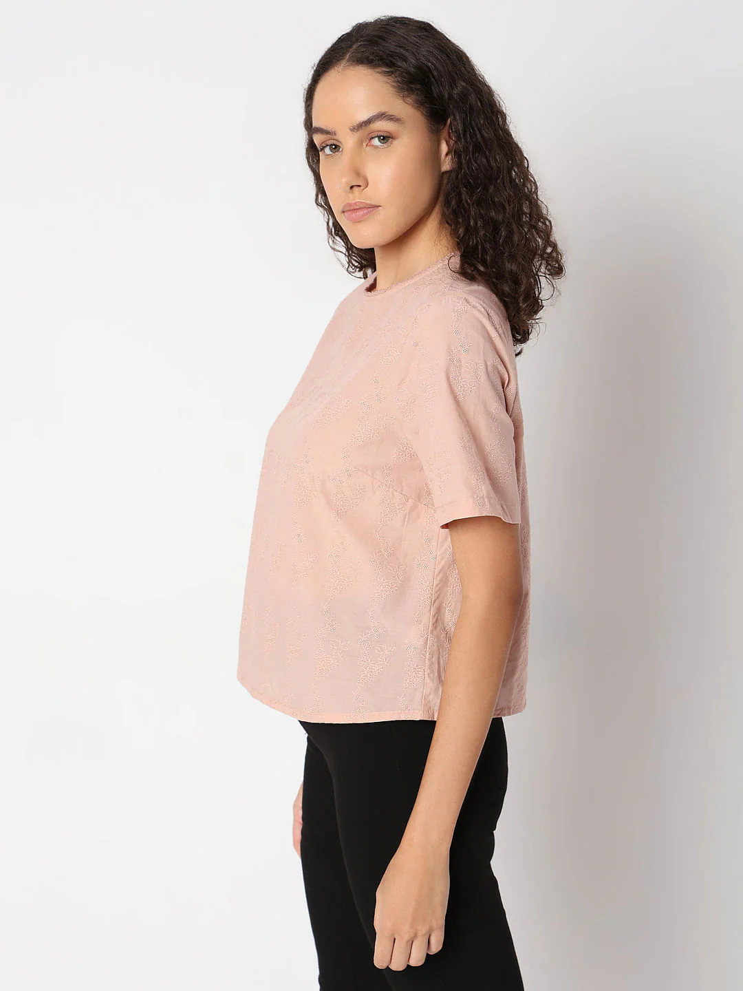 Blush Pink Textured Top - Image 3