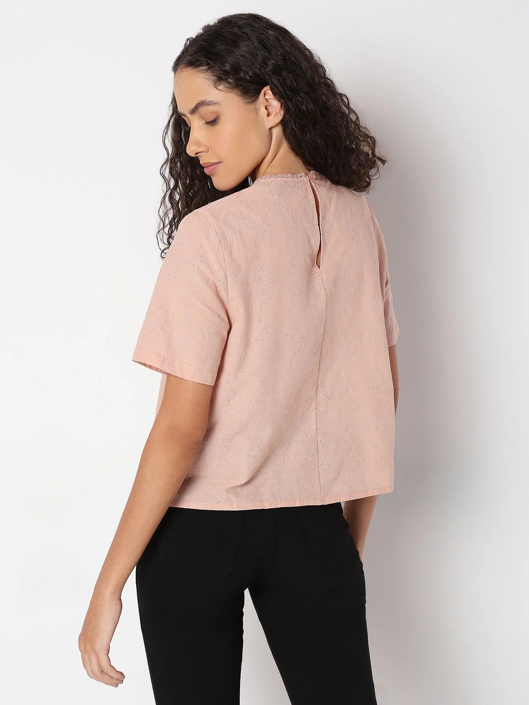Blush Pink Textured Top - Image 4