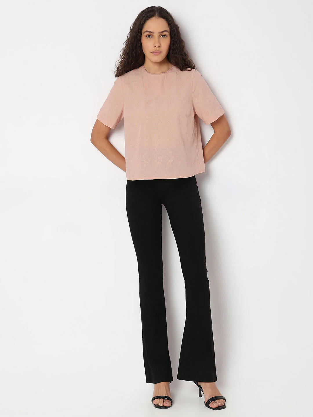 Blush Pink Textured Top - Image 5