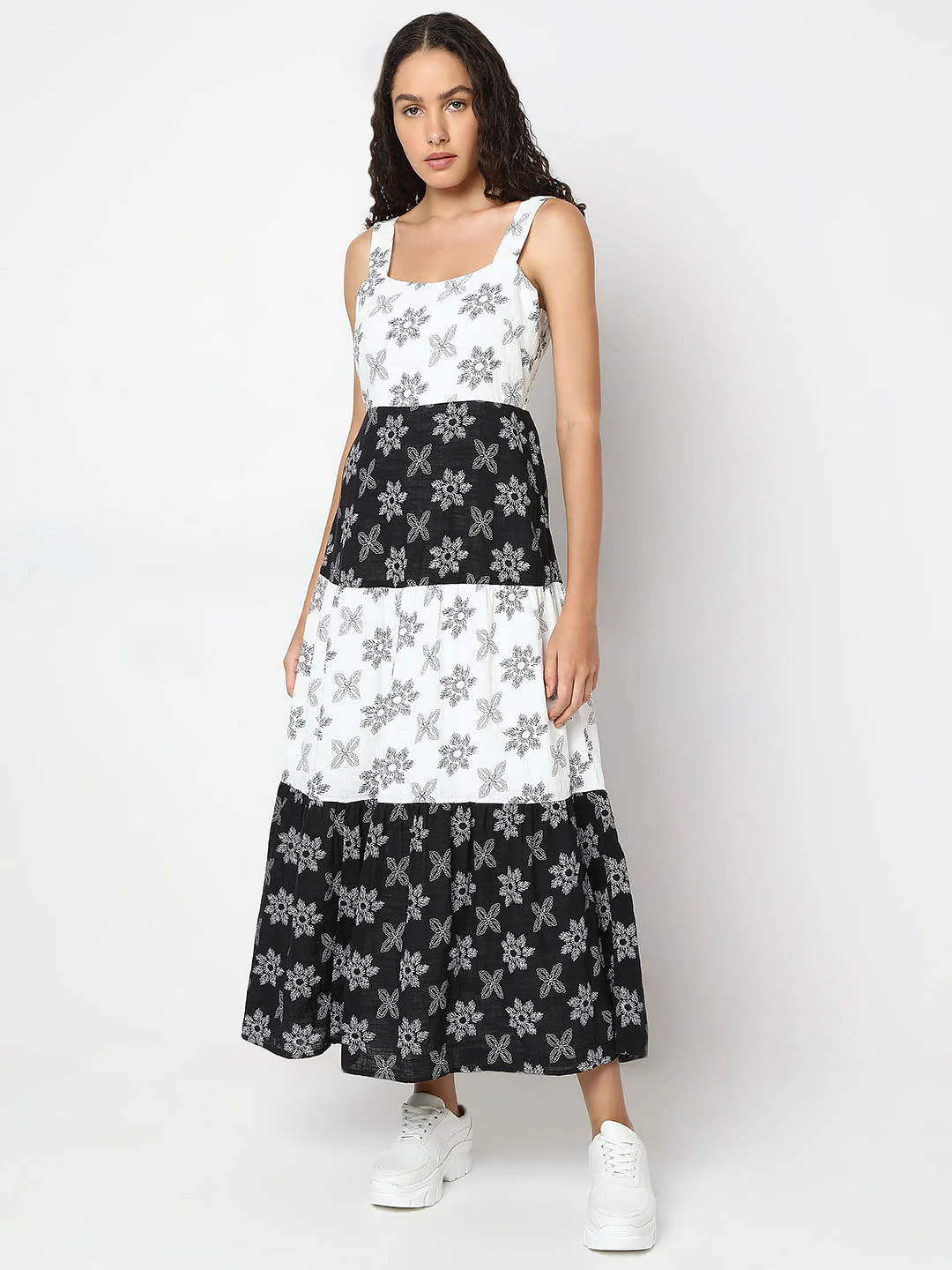 White Embroidered Maxi Dress - Image 2