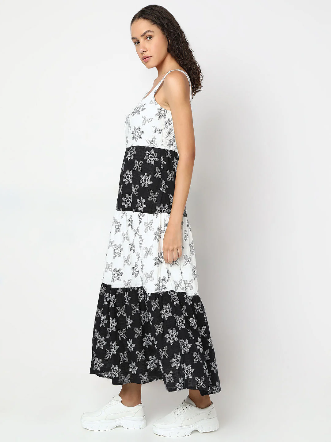 White Embroidered Maxi Dress - Image 3