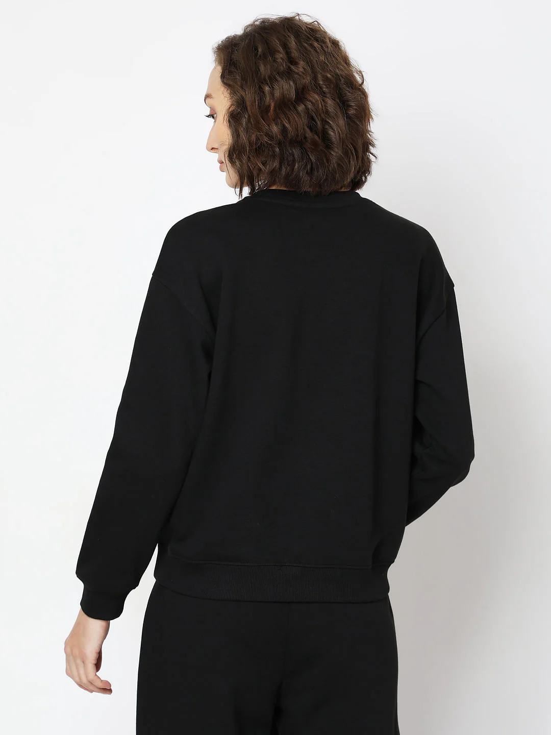 Black Embroidery Sweatshirt - Image 4