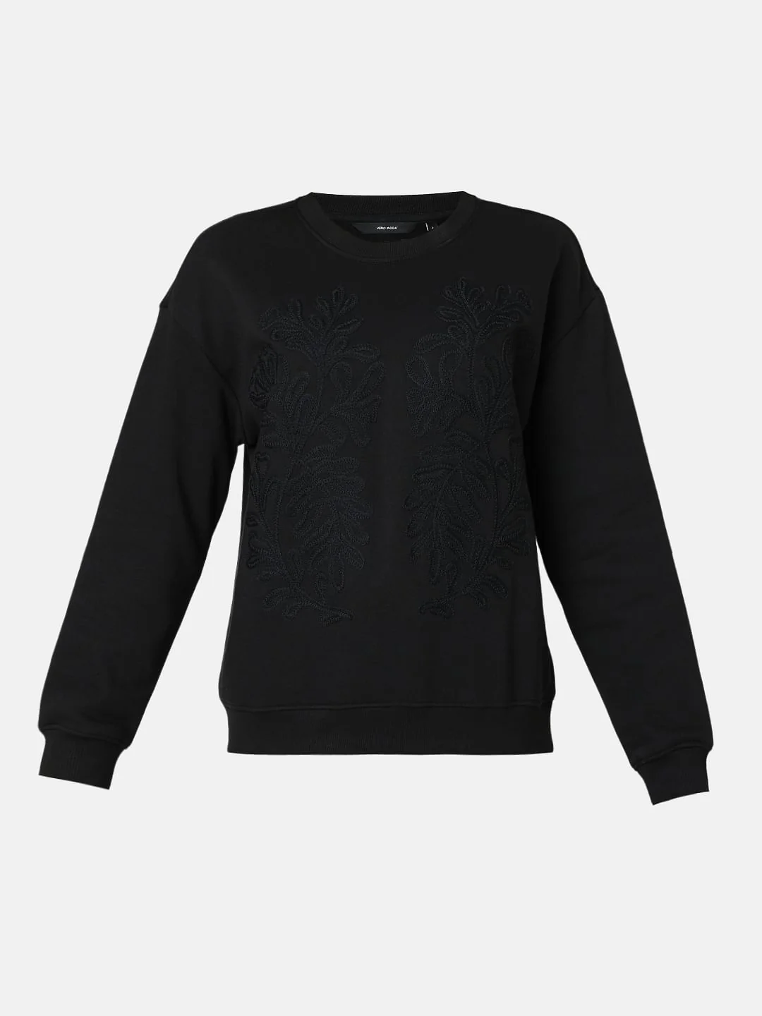 Black Embroidery Sweatshirt - Image 7