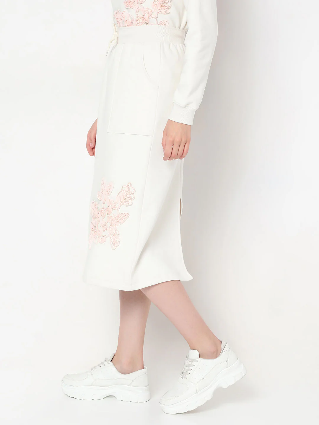 White Printed Skirt - Image 3