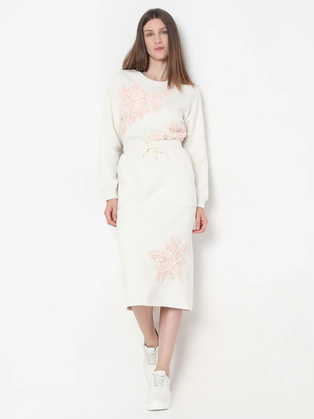 White Printed Skirt - Image 5