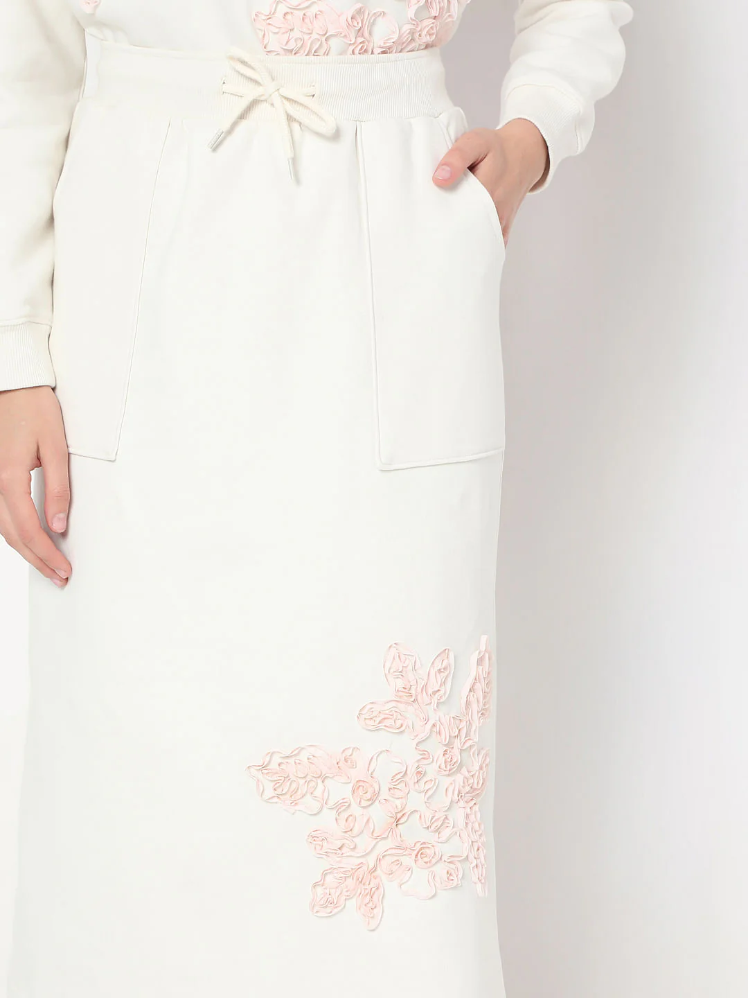 White Printed Skirt - Image 6