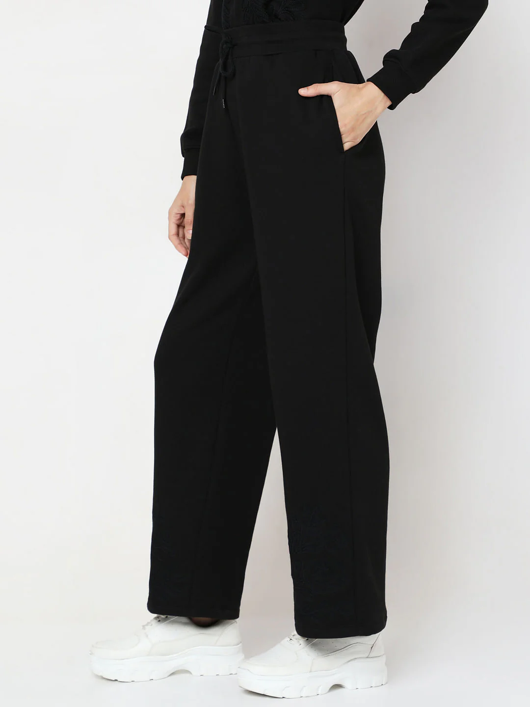 Black Cotton Sweatpant - Image 3