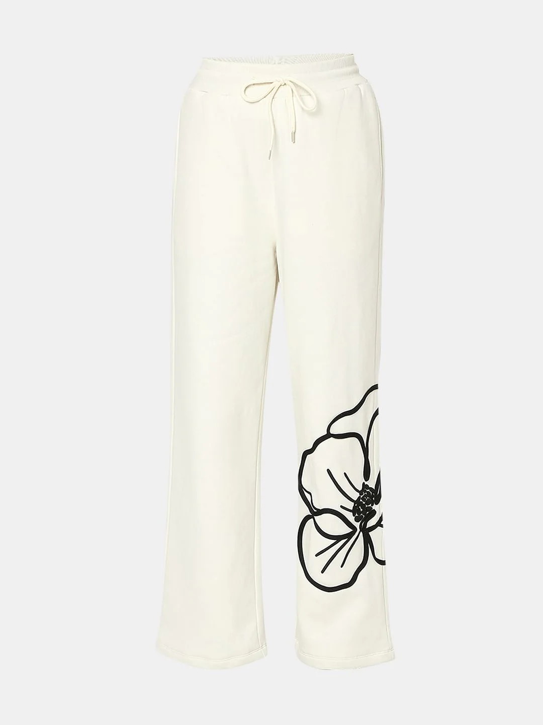 White Floral Co-Ord Set Sweatpants - Image 7