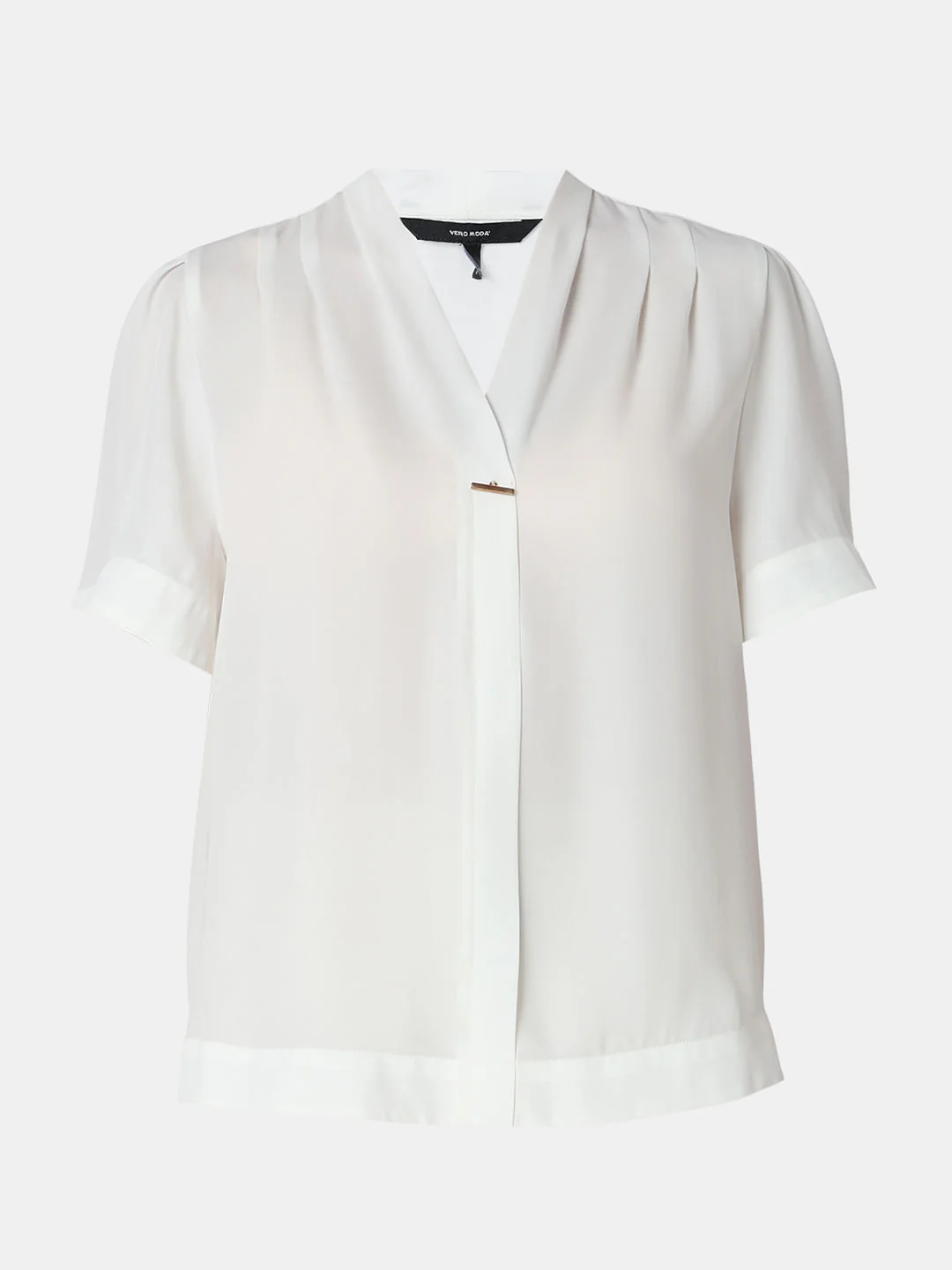 White V-Neck Top - Image 7