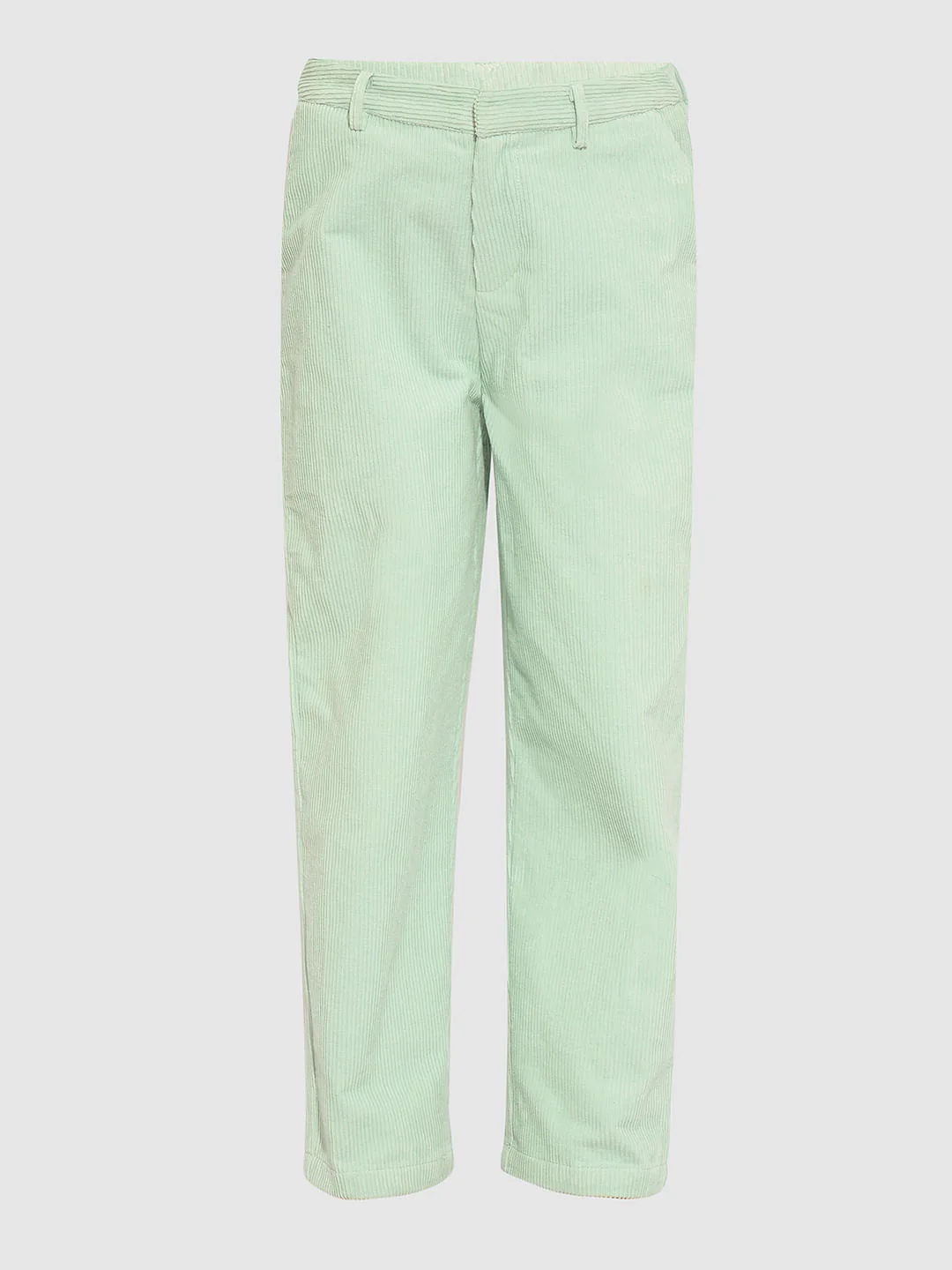Girls Light Green Corduory Co-Ord Set Pant - Image 5