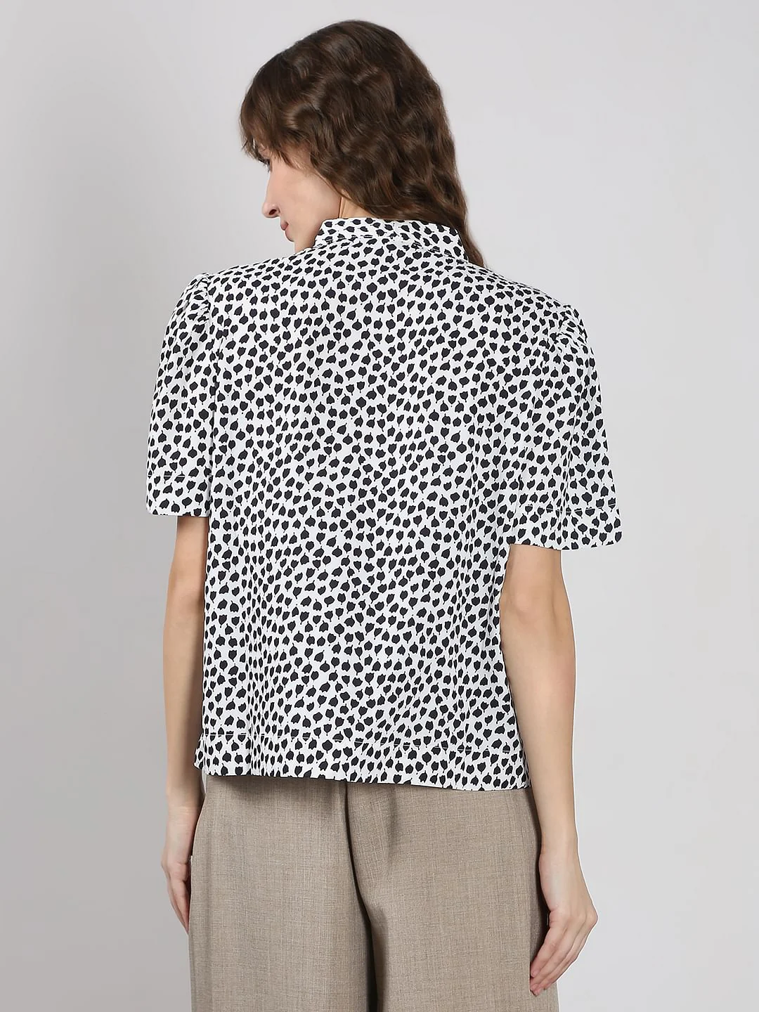 Black & White Printed Top - Image 4