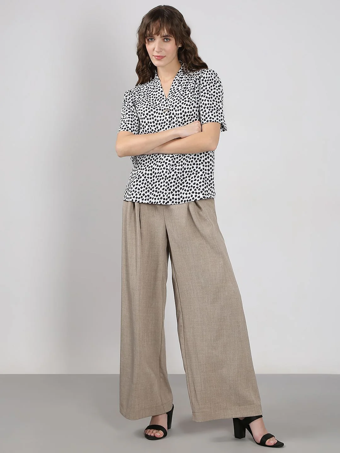 Black & White Printed Top - Image 5