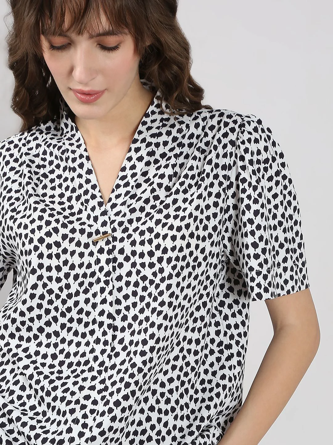 Black & White Printed Top - Image 6