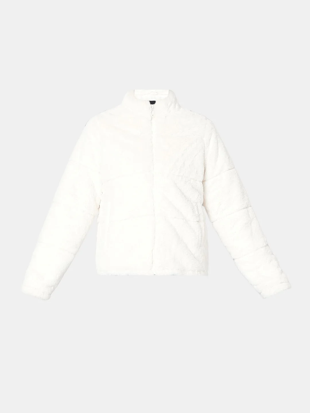 Off-White Faux Fur Jacket - Image 7