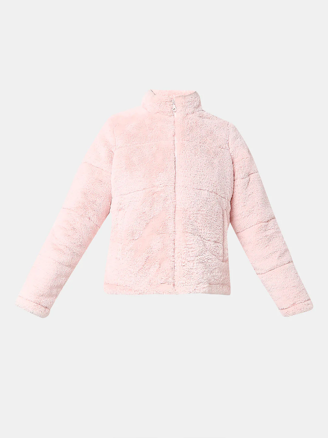 Light Pink Faux Fur Short Jacket - Image 7