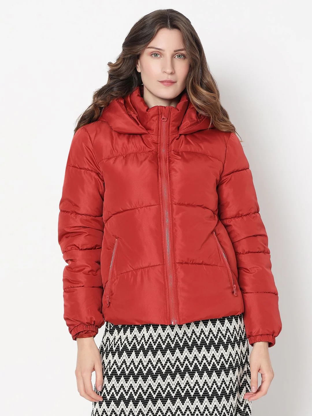 Red Hooded Jacket - Image 2