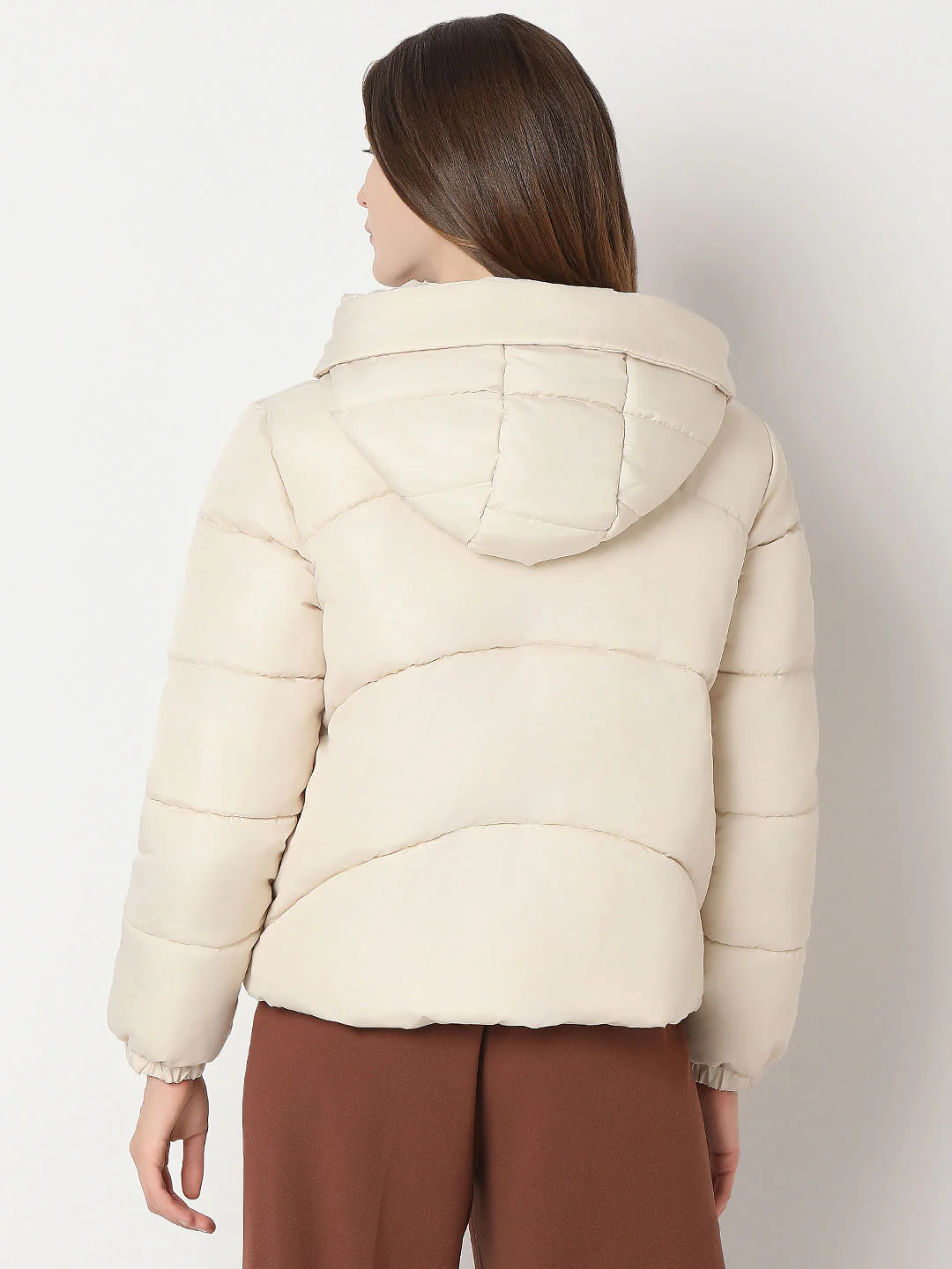 Off-White Hooded Puffer Jacket - Image 4