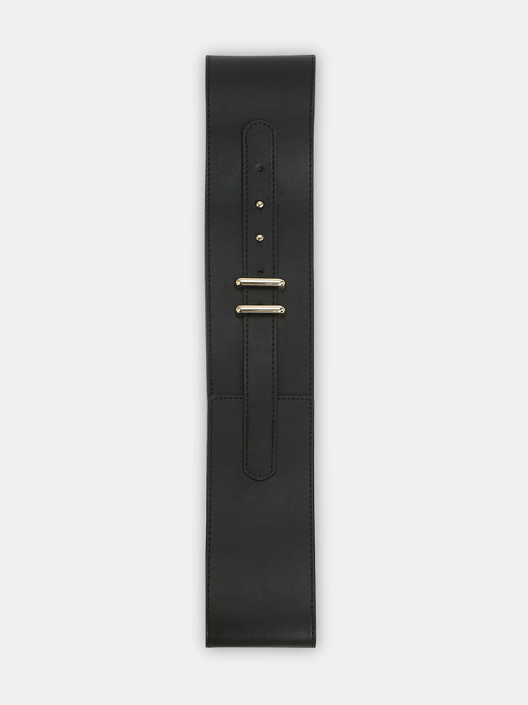 Black Wide Waist Belt - Image 3