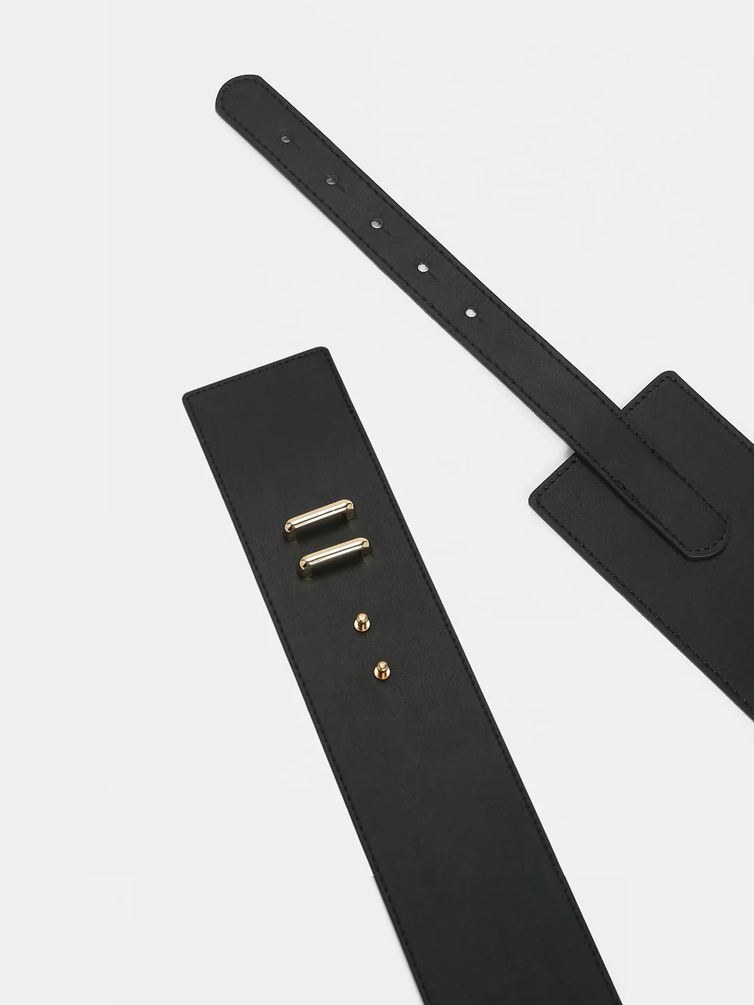 Black Wide Waist Belt - Image 4