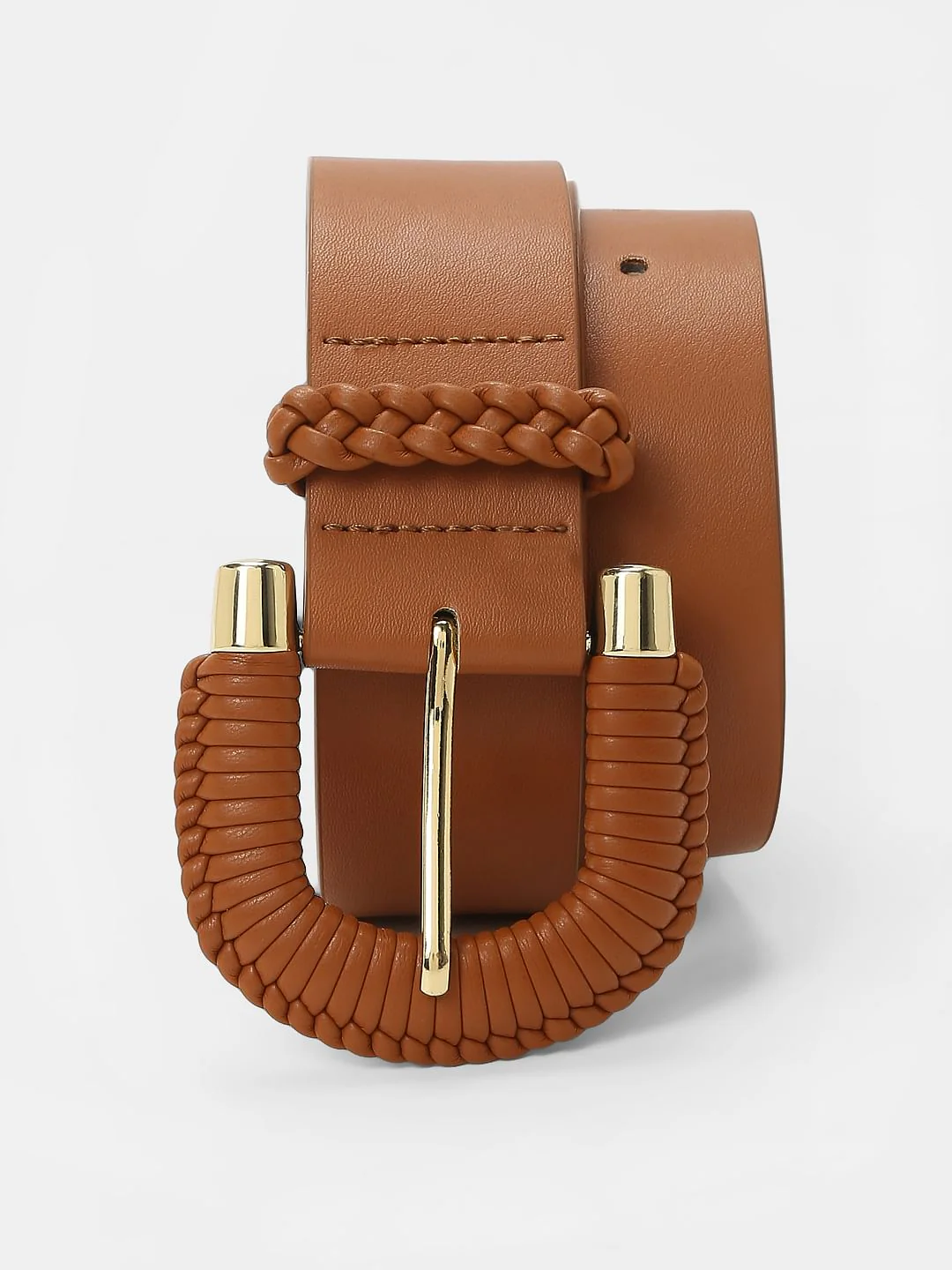 Brown Wide Waist Belt - Image 3