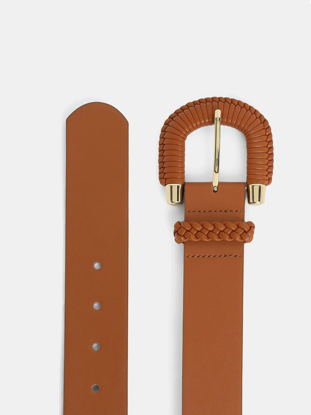 Brown Wide Waist Belt - Image 4