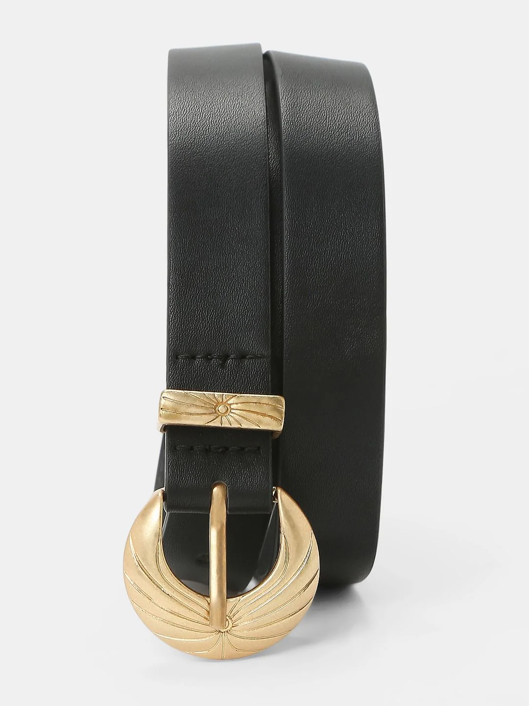 Black Golden Buckle Belt - Image 3