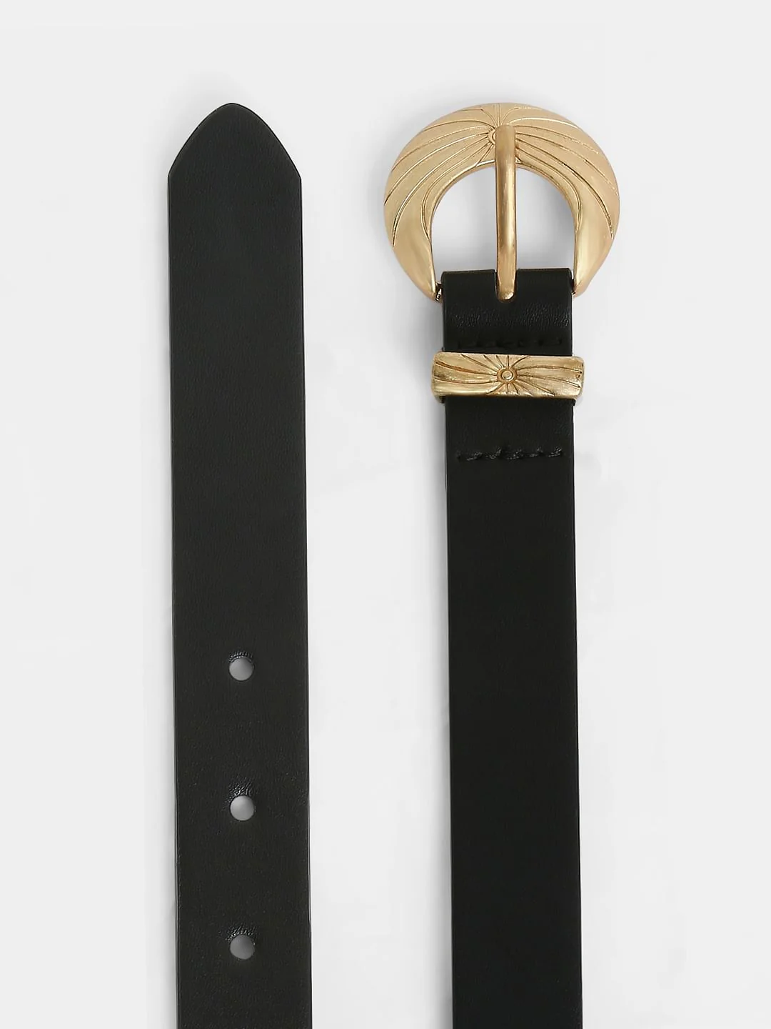 Black Golden Buckle Belt - Image 4