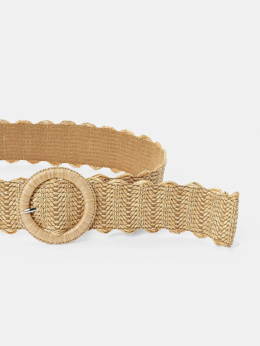 Beige Jute Dress Belt - Image 3