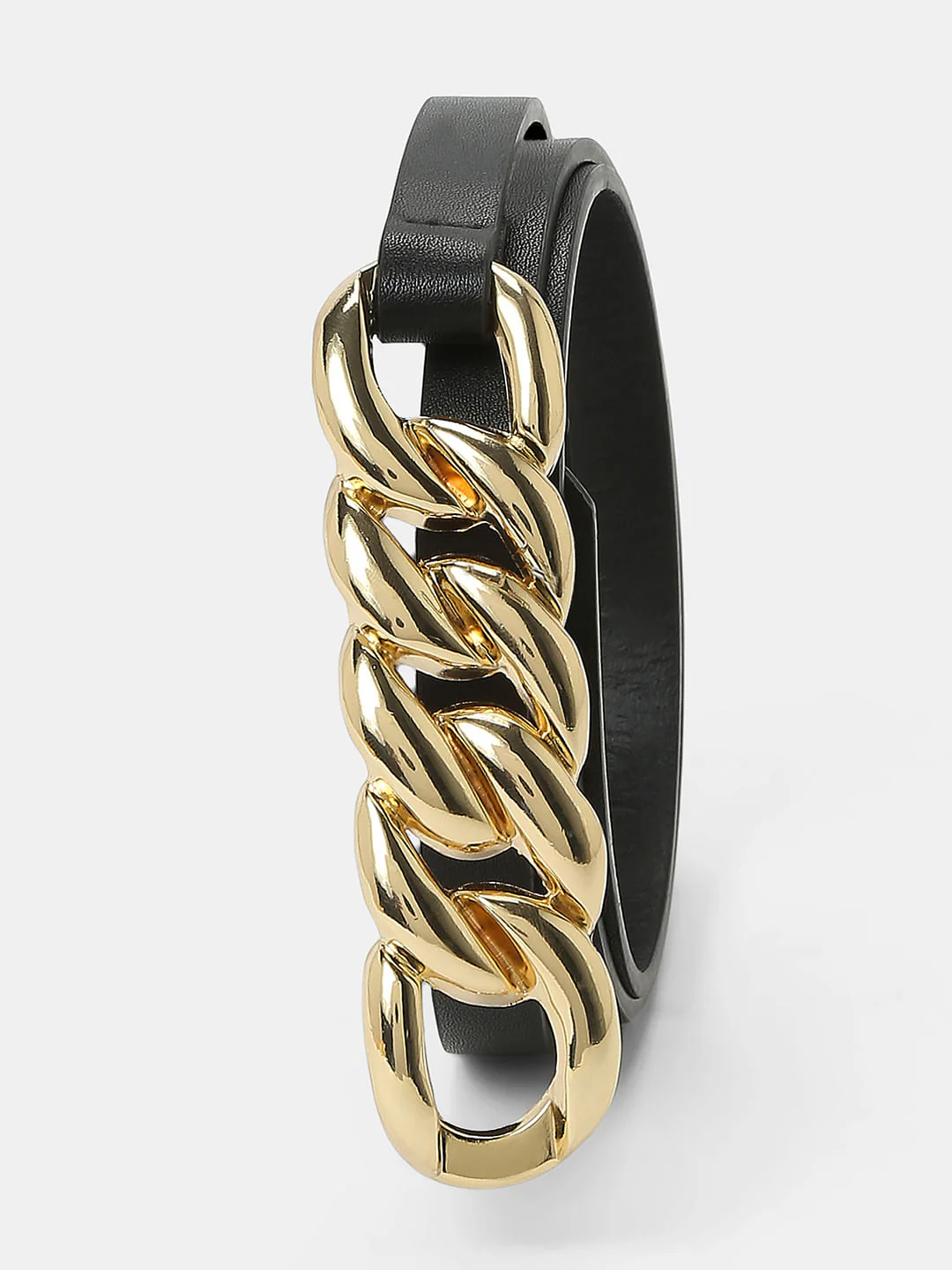 Black Slim Waist Belt - Image 3